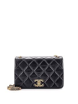 Chanel On And On Full Flap Bag Quilted Lambskin Mini (view 1)