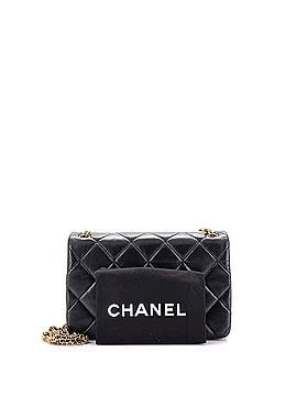 Chanel On And On Full Flap Bag Quilted Lambskin Mini (view 2)