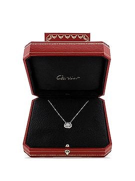 Cartier Galanterie Pendant Necklace 18K White Gold with RBC Diamond G/VVS2 0.30-0.34CT (view 2)