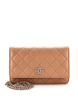 Chanel Chain CC Wallet on Chain Quilted Caviar (view 1)