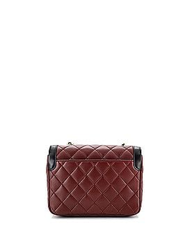 Chanel Two Tone Flap Bag Quilted Lambskin Mini (view 2)