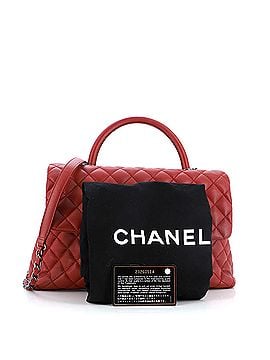 Chanel Coco Top Handle Bag Quilted Caviar Medium (view 2)