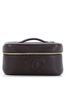 Chanel Vintage Timeless Cosmetic Case Caviar Medium (view 1)