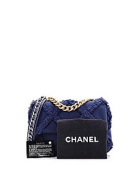 Chanel 19 Flap Bag Fringe Quilted Cotton Canvas Medium (view 2)
