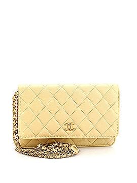 Chanel CC Plate Wallet on Chain Quilted Lambskin (view 1)