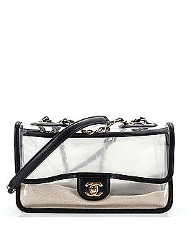 Chanel Sand By The Sea Flap Bag PVC with Lambskin Medium (view 1)