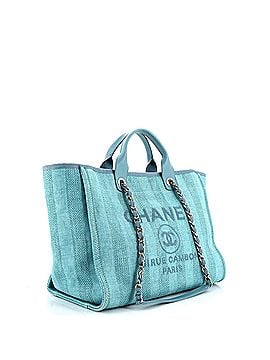 Chanel Deauville Tote Striped Mixed Fibers Medium (view 2)