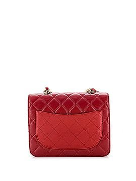 Chanel Chain Handle Flap Bag Quilted Calfskin with Caviar Small (view 2)