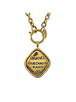 Chanel Vintage Rue Cambon Pendant Long Necklace Metal (view 1)