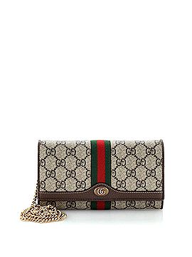Gucci Ophidia Chain Wallet GG Coated Canvas (view 1)