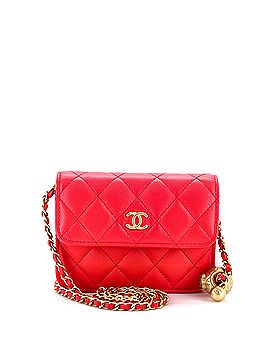 Chanel Pearl Crush Flap Clutch with Chain Quilted Lambskin Mini (view 1)