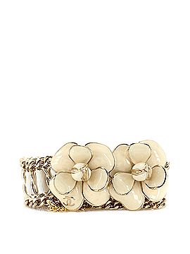 Chanel Camellia Chain Belt Metal and Ribbon with Enamel (view 1)