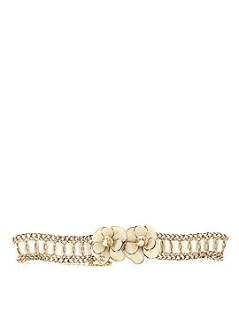 Chanel Camellia Chain Belt Metal and Ribbon with Enamel (view 2)
