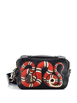 Gucci Kingsnake Double Zip Camera Bag Printed Leather (view 1)