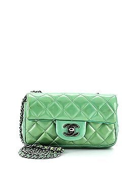 Chanel Classic Single Flap Bag Quilted Patent Extra Mini (view 1)