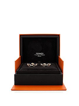 Hermès Chaine d'Ancre Enchainee Stud Earrings 18K Rose Gold (view 2)