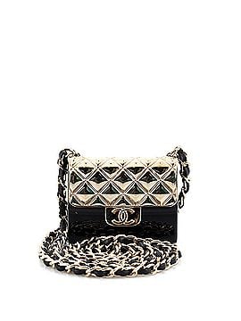Chanel Flap Bag Chain Pendant Necklace Quilted Metal and Resin (view 1)