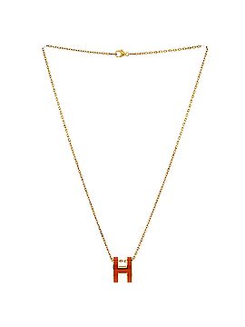 Hermès Pop H Pendant Chain Necklace Metal and Enamel (view 2)