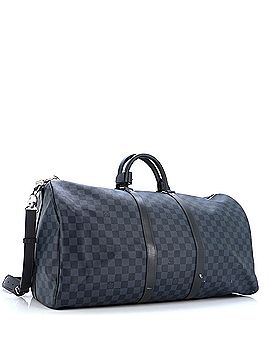 Louis Vuitton Keepall Bandouliere Bag Damier Cobalt 55 (view 2)