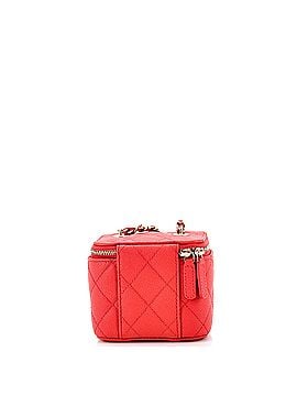 Chanel Classic Vanity Case with Chain Quilted Caviar Mini (view 2)