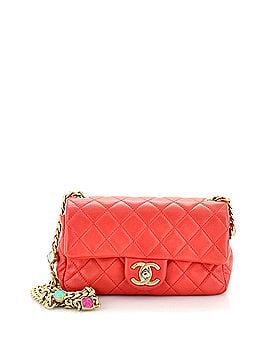 Chanel Pearl Samba Resin Chain Flap Bag Quilted Lambskin Mini (view 1)