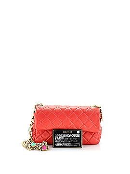 Chanel Pearl Samba Resin Chain Flap Bag Quilted Lambskin Mini (view 2)