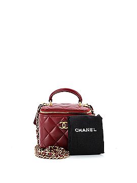 Chanel Classic Top Handle Vanity Case with Chain Quilted Lambskin Mini (view 2)