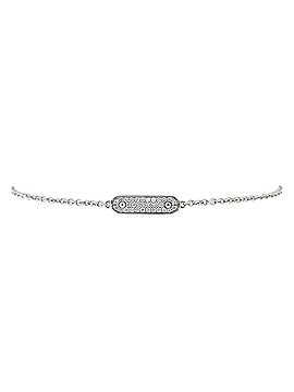 Tiffany & Co. Tag Chain Bracelet 18K White Gold and Diamonds (view 1)