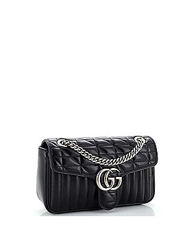Gucci GG Marmont Flap Bag Mixed Matelasse Leather Small (view 2)
