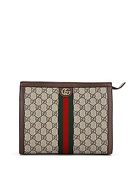 Gucci Ophidia Pouch GG Coated Canvas Medium (view 1)