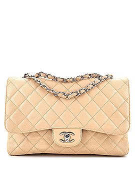 Chanel Classic Single Flap Bag Quilted Caviar Jumbo (view 1)