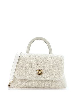 Chanel Coco Top Handle Bag Shearling Small (view 1)