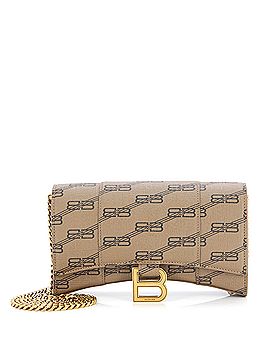 Balenciaga Hourglass Chain Wallet BB Coated Canvas (view 1)