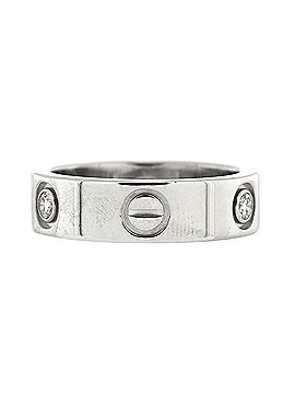 Cartier Love 3 Diamonds Band Ring 18K White Gold with Diamond (view 2)