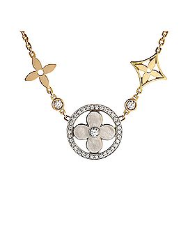 Louis Vuitton Blossom XL Necklace 18K Tricolor Gold with Diamonds (view 1)