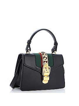 Gucci Sylvie Top Handle Bag Leather Mini (view 2)