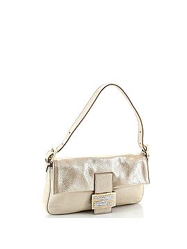 Fendi Baguette Bag Metallic Leather with Crystal Detail (view 2)
