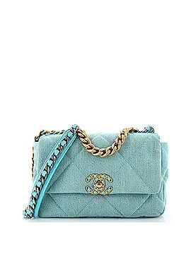Chanel 19 Flap Bag Quilted Denim Medium (view 1)