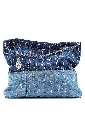 Chanel 22 Chain Hobo Denim with Sequins Medium (view 1)