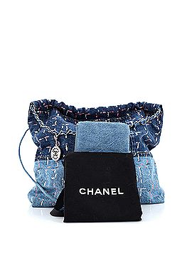 Chanel 22 Chain Hobo Denim with Sequins Medium (view 2)