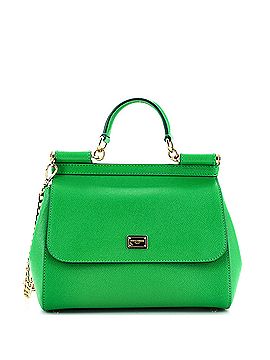 Dolce & Gabbana Miss Sicily Chain Bag Leather Medium (view 1)