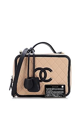 Chanel Filigree Vanity Case Quilted Caviar Large (view 2)