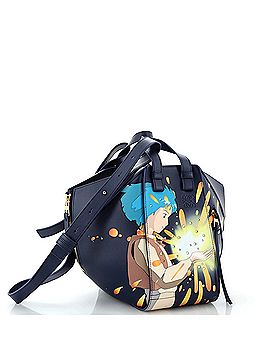 Loewe Howl's Moving Magical Sky Hammock Bag Printed Leather Small (view 2)