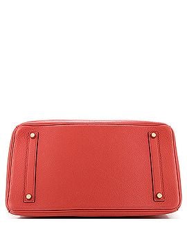 Hermès Birkin Handbag Red Clemence with Gold Hardware 35 (view 2)