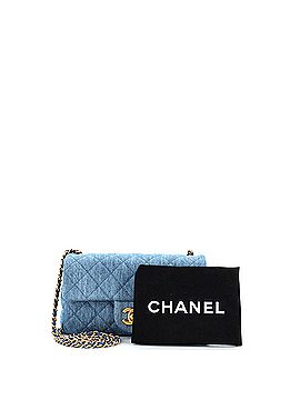 Chanel Pearl Crush Flap Bag Quilted Denim Mini (view 2)
