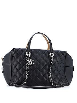 Chanel Feather Weight Bowling Bag Quilted Lambskin Medium (view 1)