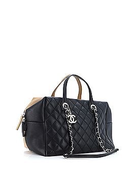 Chanel Feather Weight Bowling Bag Quilted Lambskin Medium (view 2)