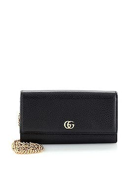 Gucci GG Marmont Continental Chain Wallet Leather (view 1)