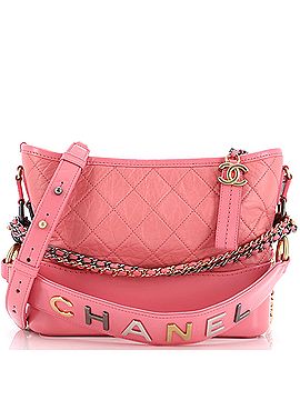 Chanel Gabrielle Hobo with Logo Handle Quilted Aged Calfskin Medium (view 1)