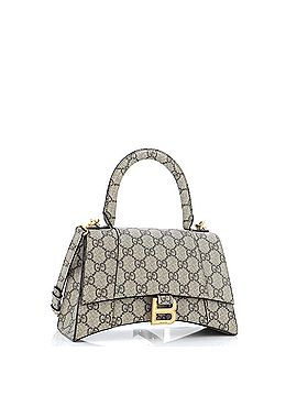 Gucci x Balenciaga The Hacker Project Hourglass Top Handle Bag GG Coated Canvas Small (view 2)